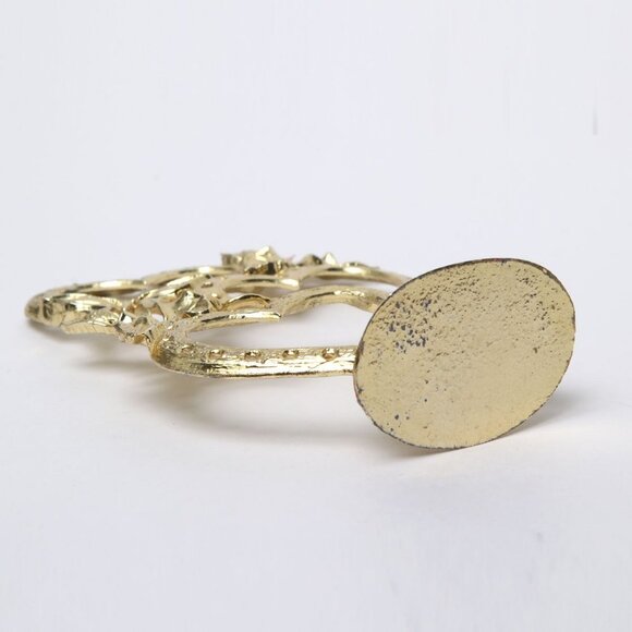 Vintage TORINO Jewelry Display Earring Holder Metal Gold Hearts Butterflies 80s - Picture 3 of 8